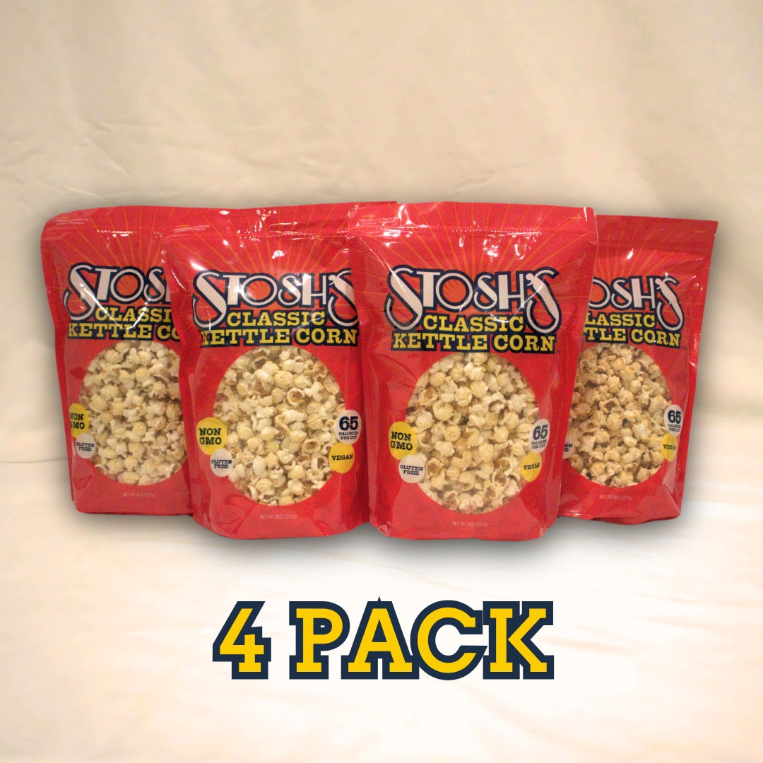 STOSH'S CLASSIC KETTLE CORN 8oz - 4 PACK